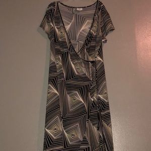 Black/White/Yellow Dress